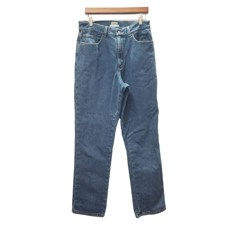 L.L.Bean Flannel Lined Jeans Original Fit 12 Tall 100% Cotton Denim Mexico Made